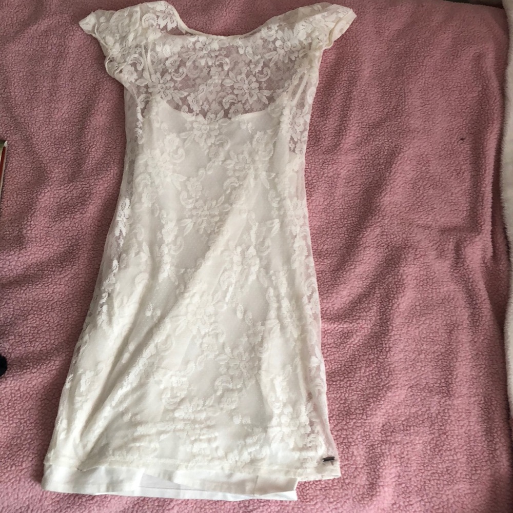 White Lace Hollister Bodycon Dress